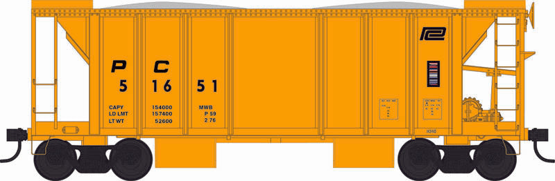 Bowser HO 43138 2-Bay Ballast Car, Penn Central