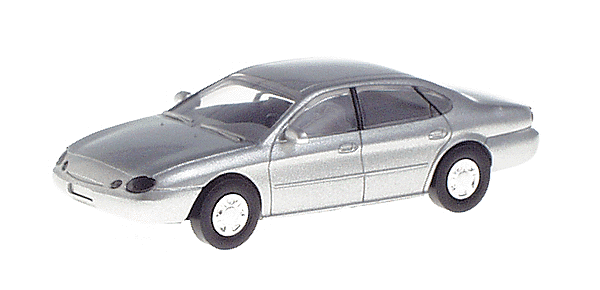 PREORDER Atlas 1282 HO American Automobile - Ford - Taurus 1996 4-Door Sedan -- Silver Frost