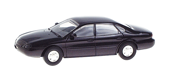 PREORDER Atlas 1280 HO American Automobile - Ford - Taurus 1996 4-Door Sedan -- Midnight Red
