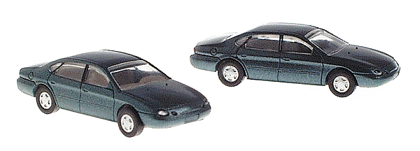 PREORDER Atlas 2902 N American Automobiles - Ford - Taurus 1996 4-Door Sedan pkg(2) -- Medium Willow Green