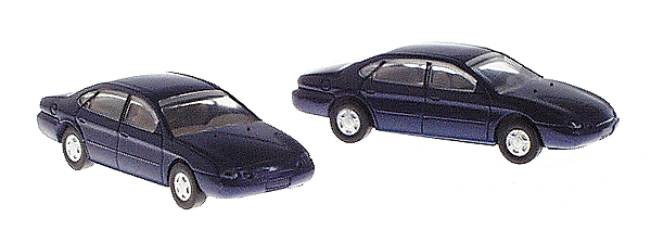 PREORDER Atlas 2901 N American Automobiles - Ford - Taurus 1996 4-Door Sedan pkg(2) -- Moonlight Blue