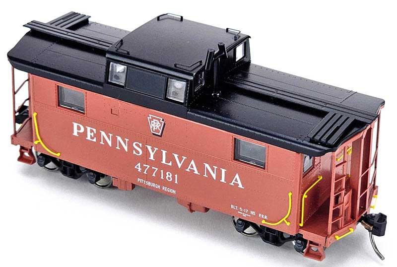 Bowser 43370 PRR Class N5 Steel Cabin Car (Caboose) - Ready to Run -- Pennsylvania Railroad