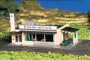 Bachmann Trains N 7304 Drive-In Bank with Figures (Assembled), 3 x 4-3/4" 7.7 x 12.1cm