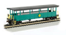 Bachmann Trains HO 17445 Open-Sided Excursion Car with Seats, Silver Series, Cass Scenic Railroad
