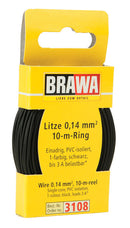 Brawa 3108 33' Solid Stranded Copper Wire, Black