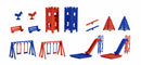 Vollmer HO 43665 Playground Equipment Set Kit