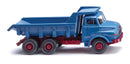 PREORDER Wiking HO 67002 1969-1994 MAN Dump Truck, Assembled, Blue, Red
