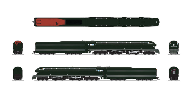 PREORDER BLI (Brass Hybrid) 4377 PRR S1 6-4-4-6 Duplex, Unlettered, Paragon4 Sound/DC/DCC, Smoke, HO