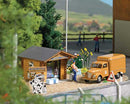 Busch HO 1982 Milk Bar Laser-Cut Wood Kit