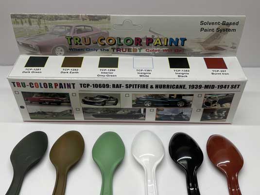 Tru-Color Paint 10609 RAF Spitfire & Hurricane 1939 to 1941 Set, 6-Bottles (1oz)