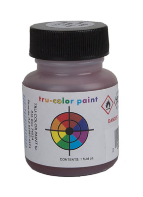 Tru-Color Paint 220 Railroad Color Acrylic Paints, Nacionales de Mexico 1945-1950s Freight Car Red (1oz)