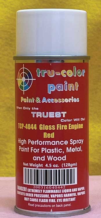 Tru-Color Paint 4044 Aerosol Spray Paint Can,  Gloss Bright Red (4.5oz)