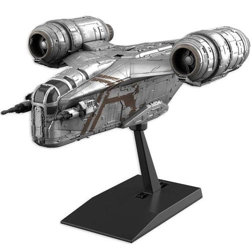 Bandai 2557092 Star Wars: The Mandalorian Razor Crest Silver Coating Version Vehicle Model Kit