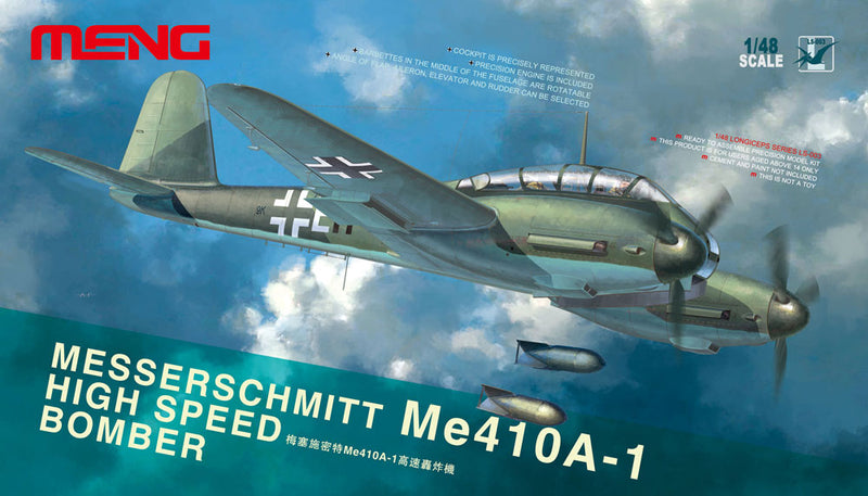 Meng-Model LS-003 MESSERSCHMITT Me410A-1 HIGH SPEED BOMBER 1:48