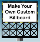 Miller Engineering N/HO 44-2352 Small Custom Billboard (1.9" W x 1.9" T)