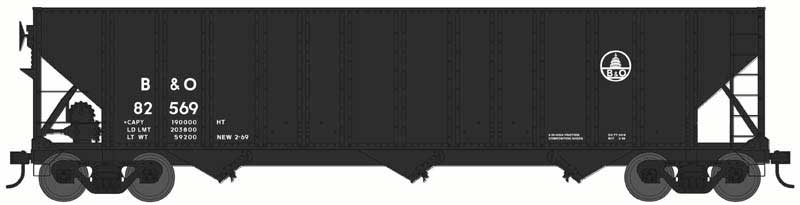 PREORDER Bowser HO 44007 100 Ton Hopper, Baltimore & Ohio H43