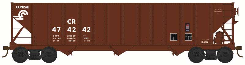 PREORDER Bowser HO 44012 100 Ton Hopper, Conrail H43A