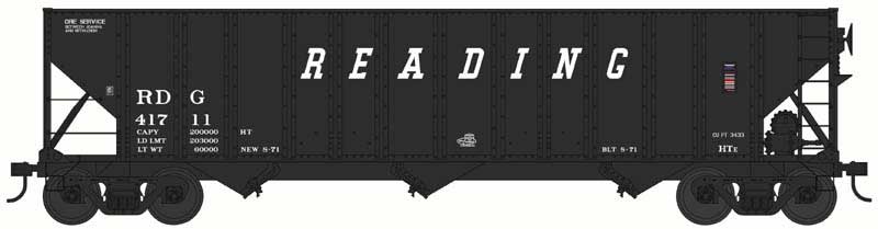 PREORDER Bowser HO 44051 100 Ton Hopper, Reading HTe
