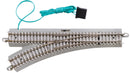 Bachmann N 44061 E-Z Track with Concrete Ties, Remote Turnout Left