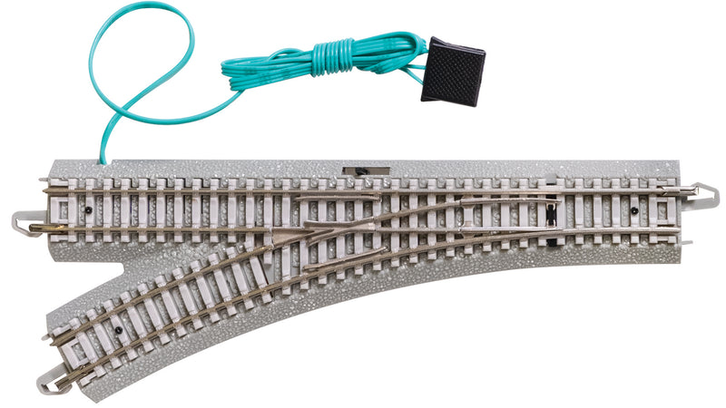 Bachmann N 44061 E-Z Track with Concrete Ties, Remote Turnout Left