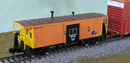 Bluford Shops 44271 International Car Bay Window Caboose Phase 4 - Ready to Run - Soo Line 157 (Ex-MILW, orange, black, yellow), N Scale