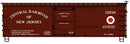 Accurail HO 1812 36' Double-Sheathed Wood Boxcar with Steel Roof, Wood Ends, Straight Underframe, Central Railroad of New Jersey