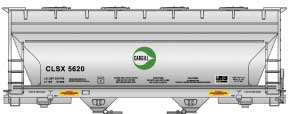 Accurail Inc 81551 ACF 2-Bay Covered Hopper - Kit -- Cargill CLSX (gray, green), HO