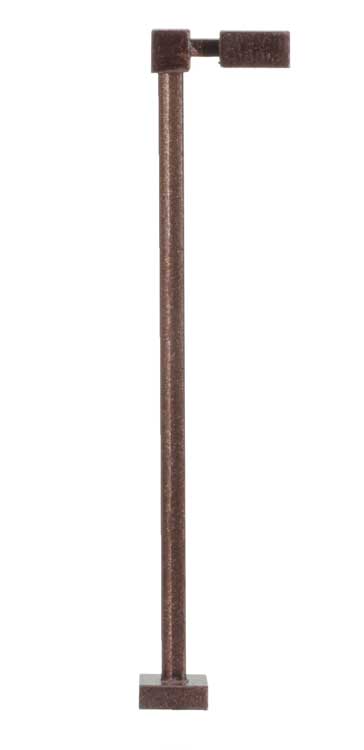 Atlas 70000202 HO SCALE Single-Arm Square LED Light 3-Pack -- Bronze (cool white LED) 15 Scale Feet Tall