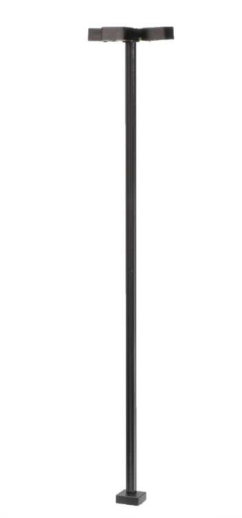 Atlas 70000218 HO SCALE Four-Arm Square LED Light 3-Pack -- Black (cool white LED) 30 Scale Feet Tall