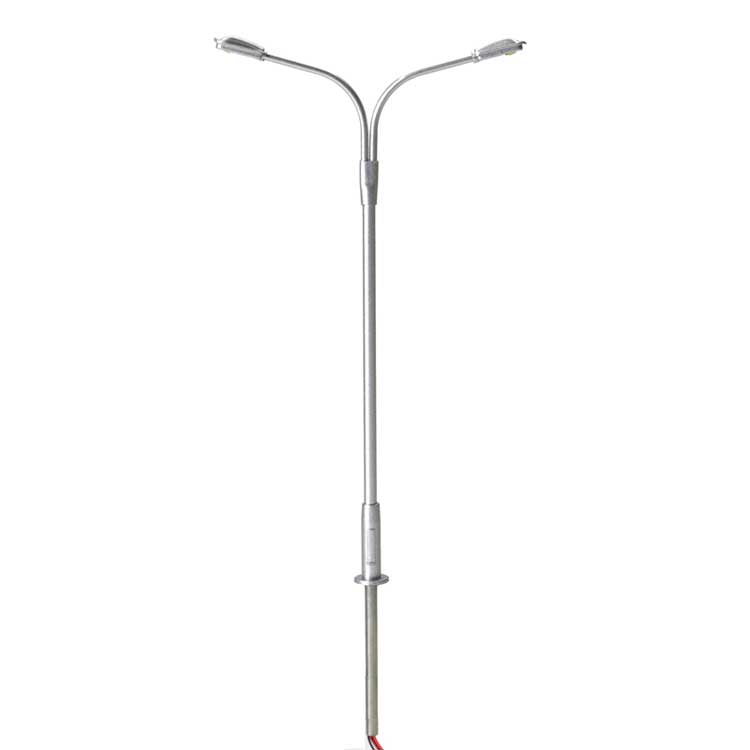 Atlas 70000152 N SCALE DOUBLE ARM STREETLIGHT, GRAY, COOL WHITE LED(3-PACK)