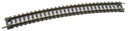 Atlas HO 153 Code 100 Nickel-Silver Snap Track with Black Ties, 22" Radius Bulk
