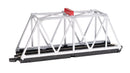 Bachmann Trains HO 44478 Truss Bridge with Blinking Light, E-Z Track, Assembled, 10-1/2 x 2-3/8 x 4" (silver)