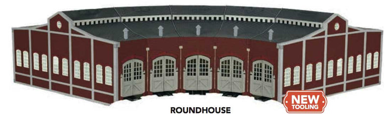 PREORDER Bachmann 46701 N Brick Roundhouse -- Kit - Painted