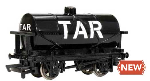 PREORDER Bachmann 7717 HO Thomas and Friends(TM) Freight Car - Standard DC -- Tar Tank (black)