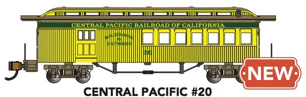 PREORDER Bachmann 13552 N Old-Time Wood Combine - Ready to Run -- Central Pacific