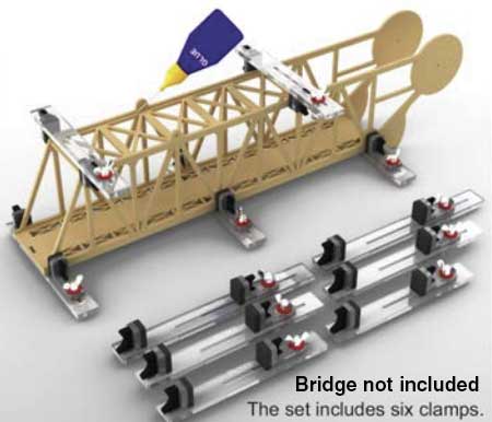 Bachmann 39127 Mini Bar Clamps -- pkg(6)