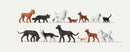 Merten HO 212582 10 Dogs and 3 Cats
