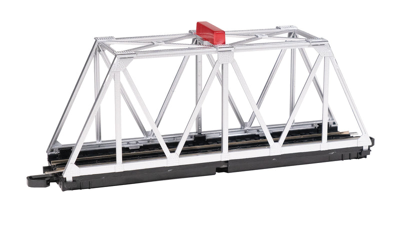 Bachmann 44870 E-Z Track Truss Bridge with Blinking Light - SILVER - N Scale