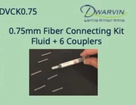 Dwarvin CK075 DVCK0.75 Fiber Optic Connecting Kit for 0.75mm Fiber