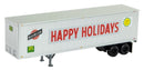 Micro-Trains N 45000170 40' Trailer, Chicago and North Western "Happy Holidays"