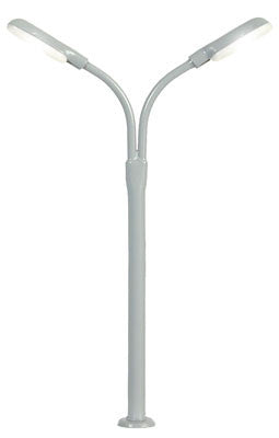 Viessmann Modellspielwaren N 6495 Double-Curved-Arm LED Streetlight, White