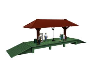 Lionel HO 1956290 Station Platform, Christmas