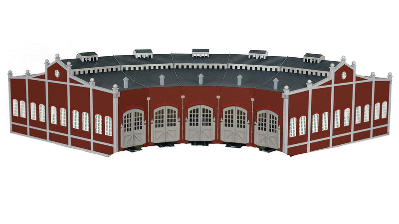 Bachmann 45020 FIVE-BAY ROUNDHOUSE WITH NICKEL SILVER E-Z TRACK, HO