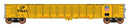 PREORDER Intermountain HO 4507001 52'6" Corrugated-Side Gondola, Value Line, Union Pacific (yellow, red, Cushioned Load Markings)