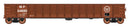PREORDER Intermountain HO 4507003 52'6" Corrugated-Side Gondola, Value Line, Missouri Pacific (Boxcar Red, Buzz Saw Logo)