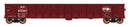 PREORDER Intermountain HO 4507004 52'6" Corrugated-Side Gondola, Value Line, Missouri Pacific (Boxcar Red, Eagle Buzz Saw Logo)