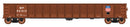 PREORDER Intermountain HO 4507005 52'6" Corrugated-Side Gondola, Value Line, Missouri Pacific/UP (Boxcar Red)