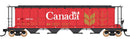 PREORDER Intermountain HO 45144-01 NSC 59' 4550 Cubic Foot Cylindrical Hopper with Trough Hatch, Canadian Pacific ex Red Canada