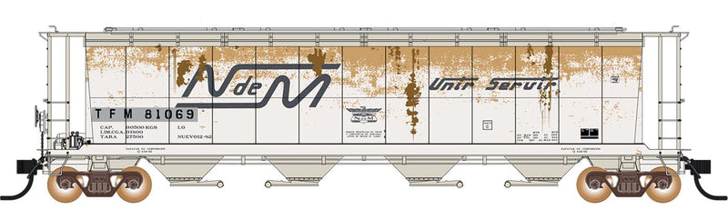 PREORDER Intermountain HO 45147 NSC 59' 4550 Cubic Foot Cylindrical Hopper with Trough Hatch, Kansas City Southern de Mexico