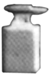 Detail Associates 8418 Miniature Tools Anvil with Stand (2)